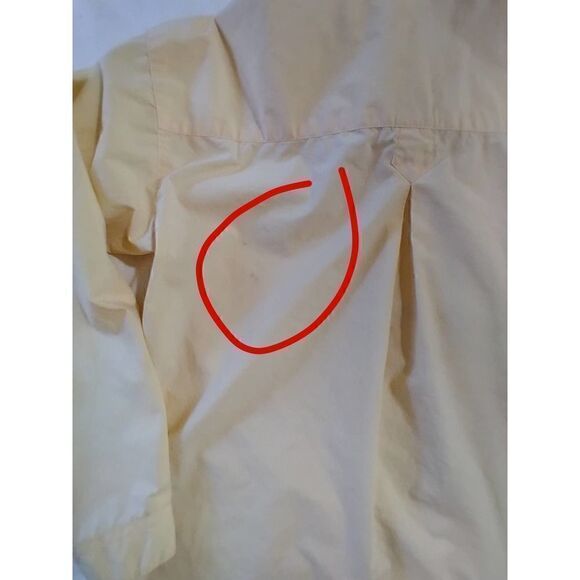 VINTAGE WOMENS PATAGONIA BUTTON UP COLLARED YELLOW SHIRT SIZE 8 - Picture 7 of 9